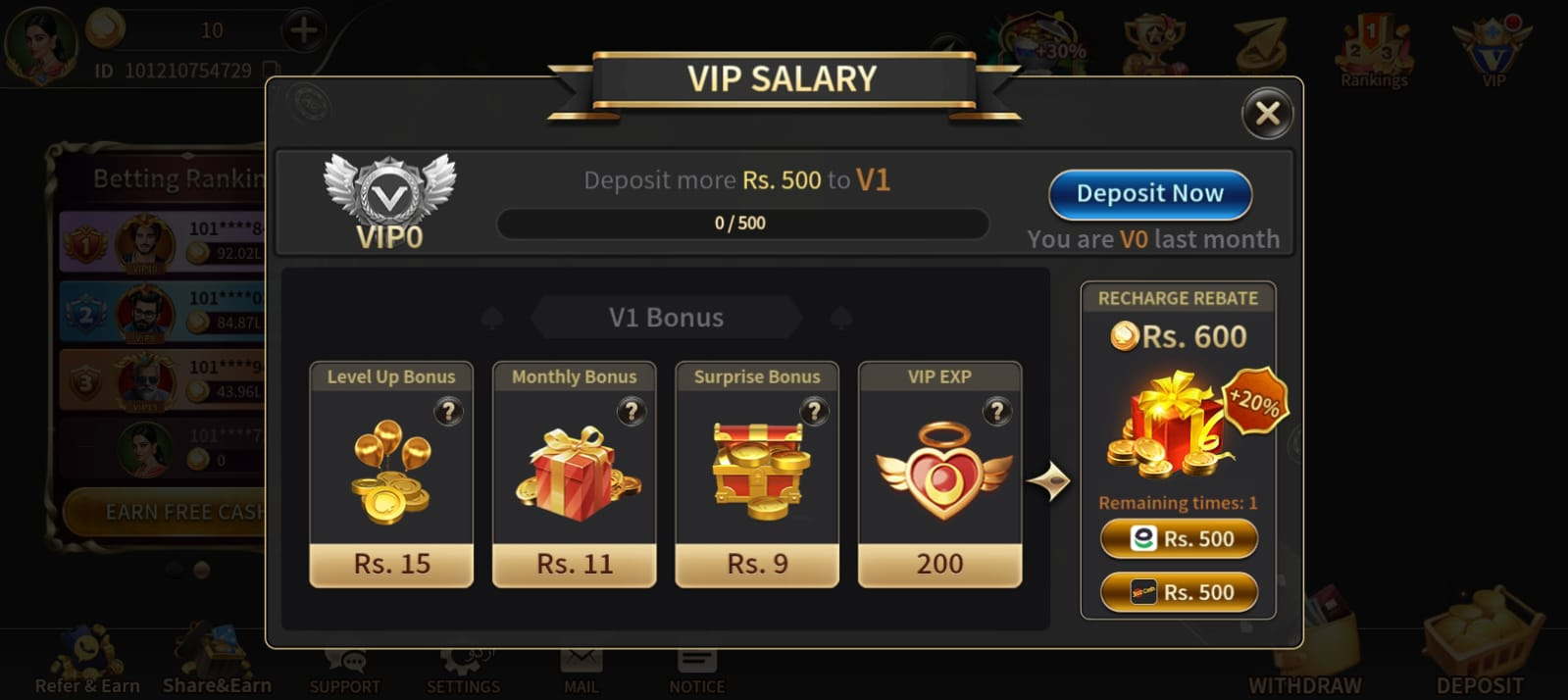 vip-salary-royal-x-casino